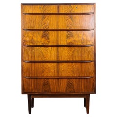 Danish Mid-Century Modern Rosewood Highboy Dresser