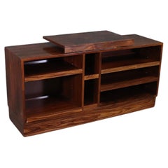 Danish Mid Century Modern Rosewood Music Cabinet by Kroehler