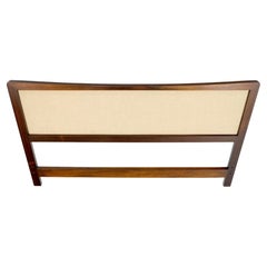 Danish Mid-Century Modern Rosewood Queen Size Headboard Bed Finished Back Mint!