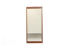 Danish Mid-Century Modern Rosewood Rectangular Mirror