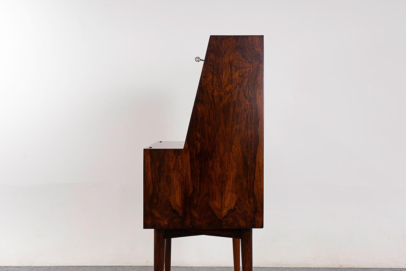 Danish Mid-Century Modern Rosewood Secretary Desk For Sale 7