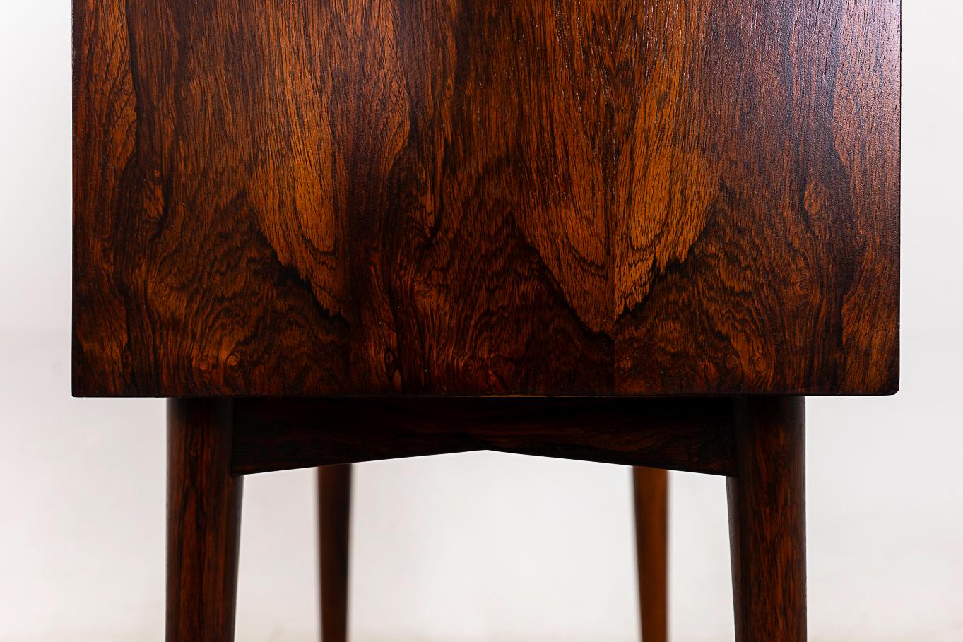 Danish Mid-Century Modern Rosewood Secretary Desk For Sale 8