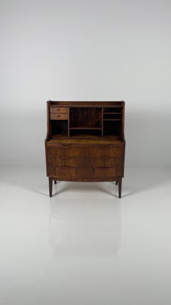 Danish Mid-Century Modern Secretary Desk with Bookcase and Chest of Drawers