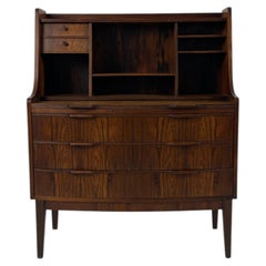 Danish Mid-Century Modern Secretary Desk with Bookcase and Chest of Drawers