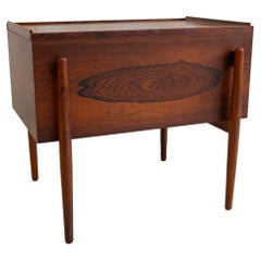 Danish Mid-Century Modern Rosewood Sewing Table, 1950s.