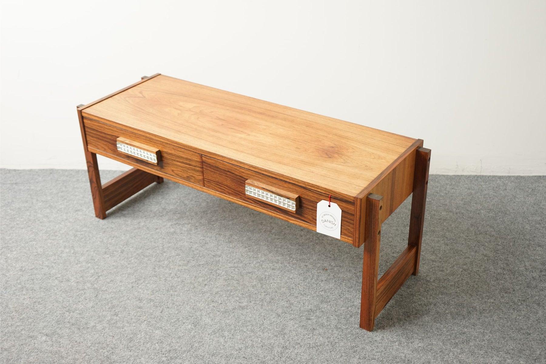 Mid-20th Century Danish Mid Century Modern Rosewood Side Console Table
