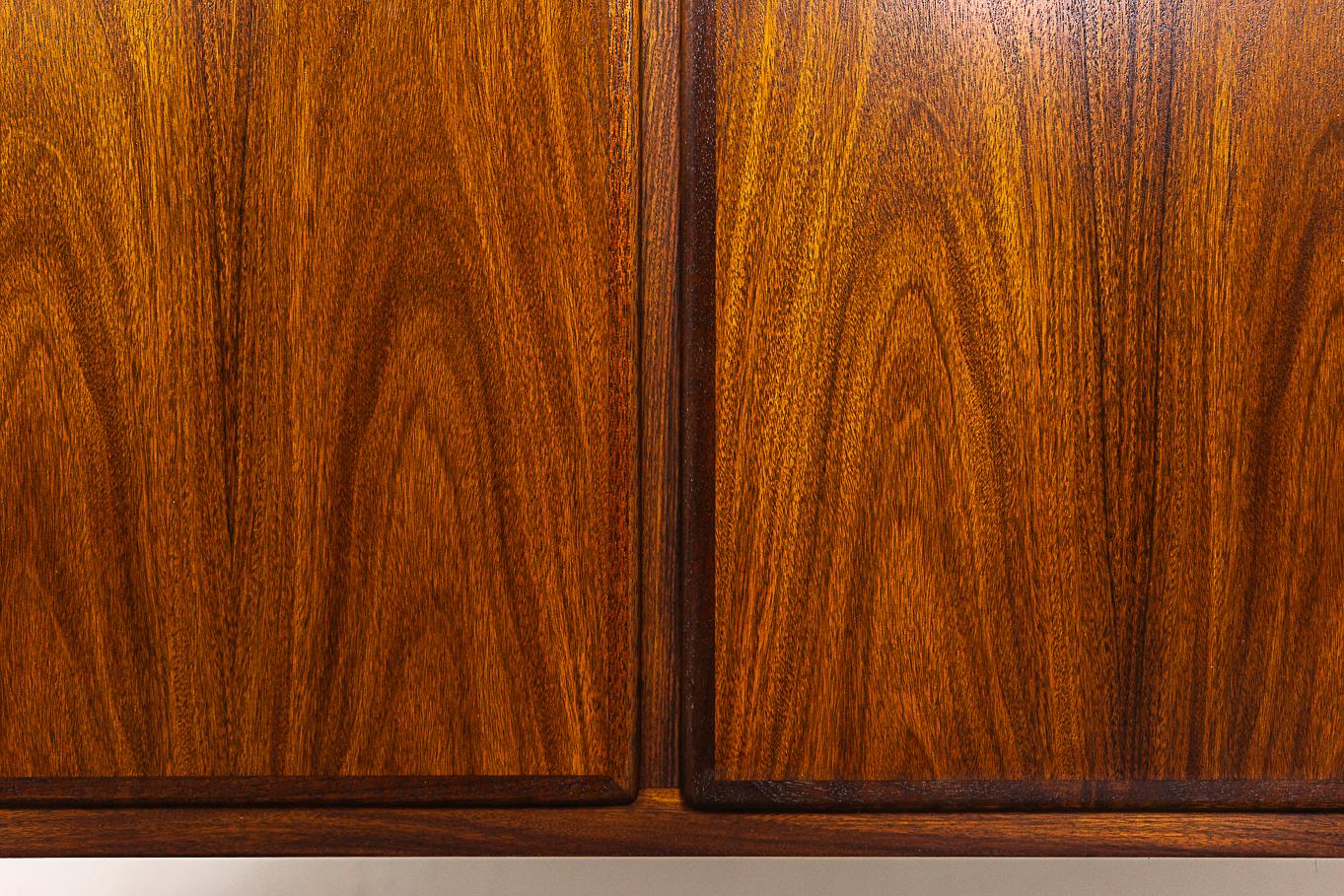 Danish Mid-Century Modern Rosewood Sideboard Cabinet by Hundevad 3