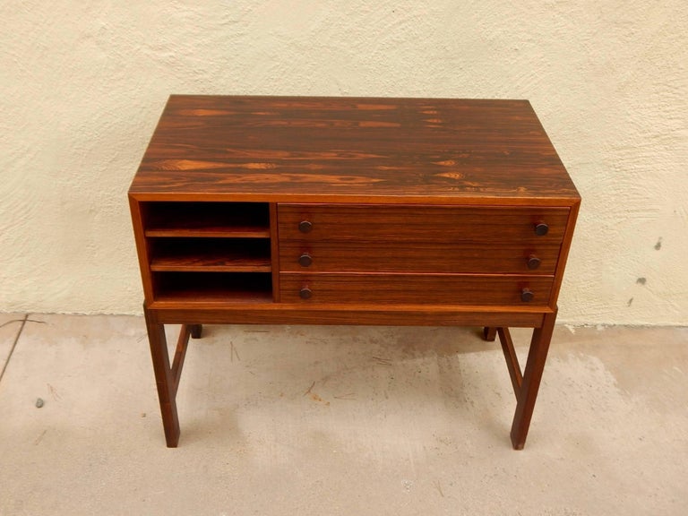 Danish Mid-Century Modern Rosewood Storage Chest, circa 1960 For Sale