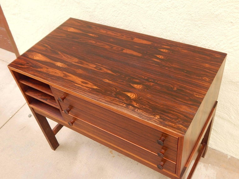 Danish Mid-Century Modern Rosewood Storage Chest, circa 1960 For Sale