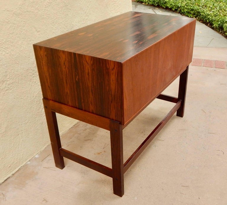 Danish Mid-Century Modern Rosewood Storage Chest, circa 1960 For Sale