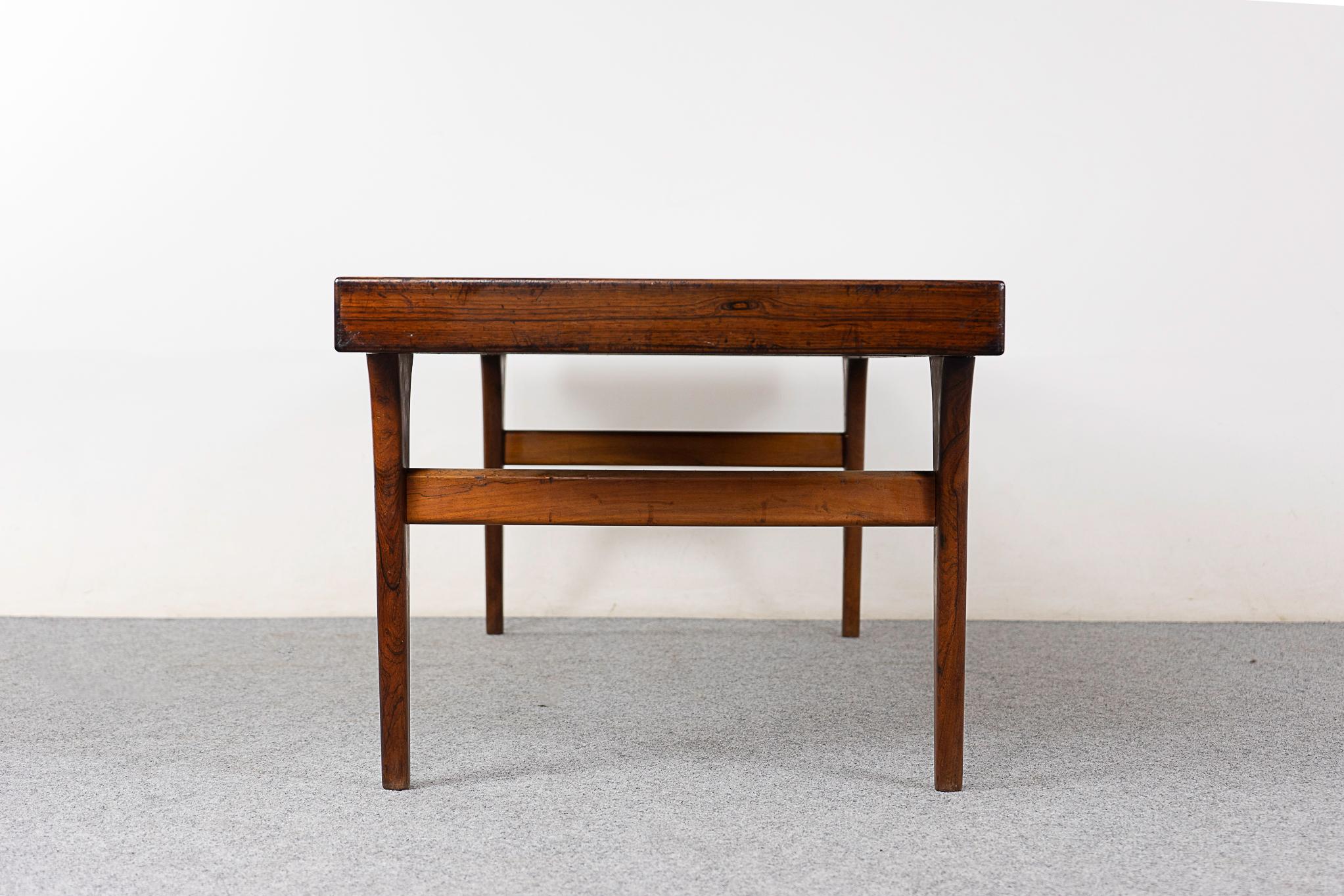 Danish Mid-Century Modern Rosewood & Tile Coffee Table by Johannes Andersen For Sale 2