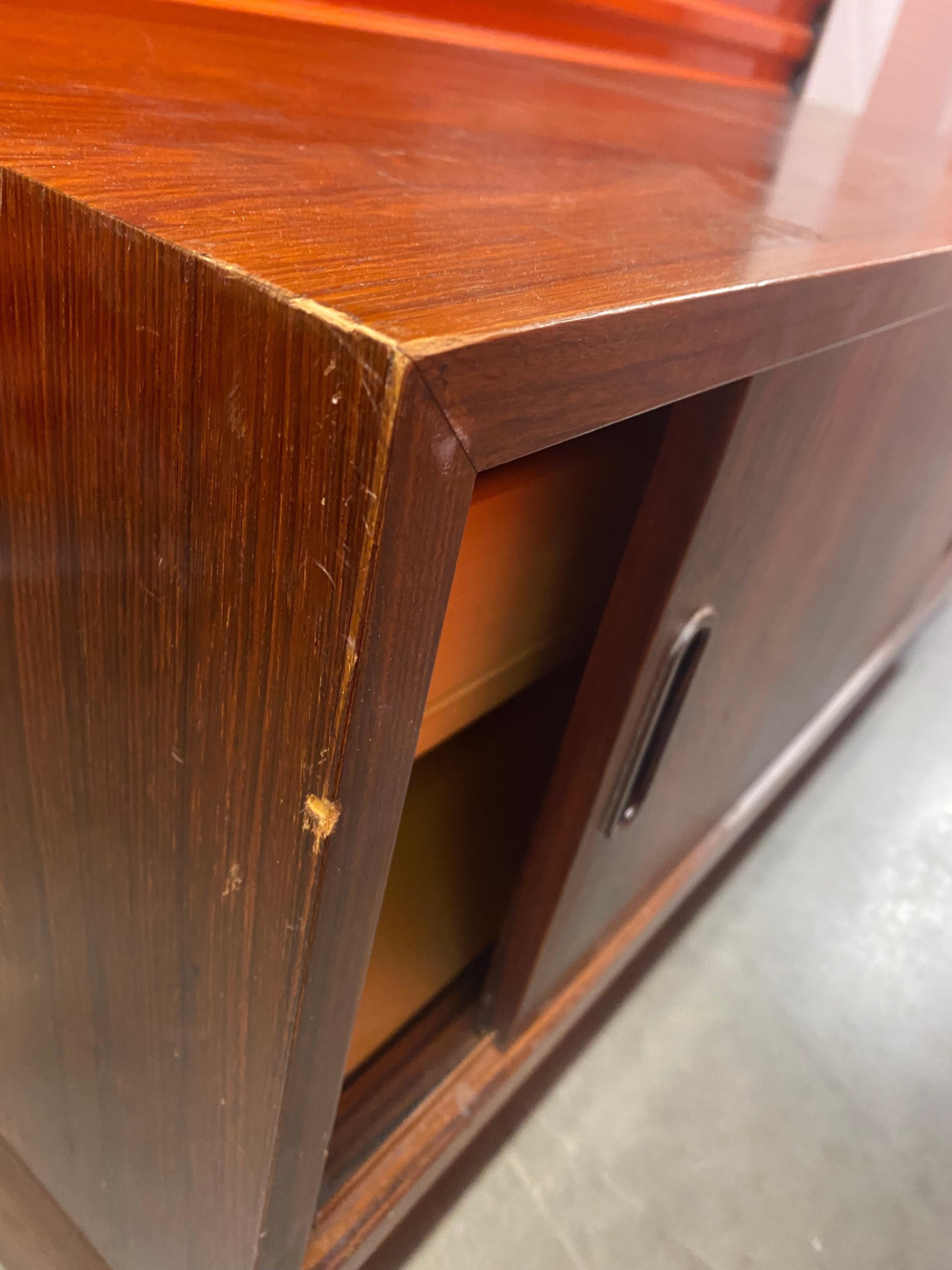 Woodwork Danish Mid-Century Modern Rosewood TV Cabinet For Sale