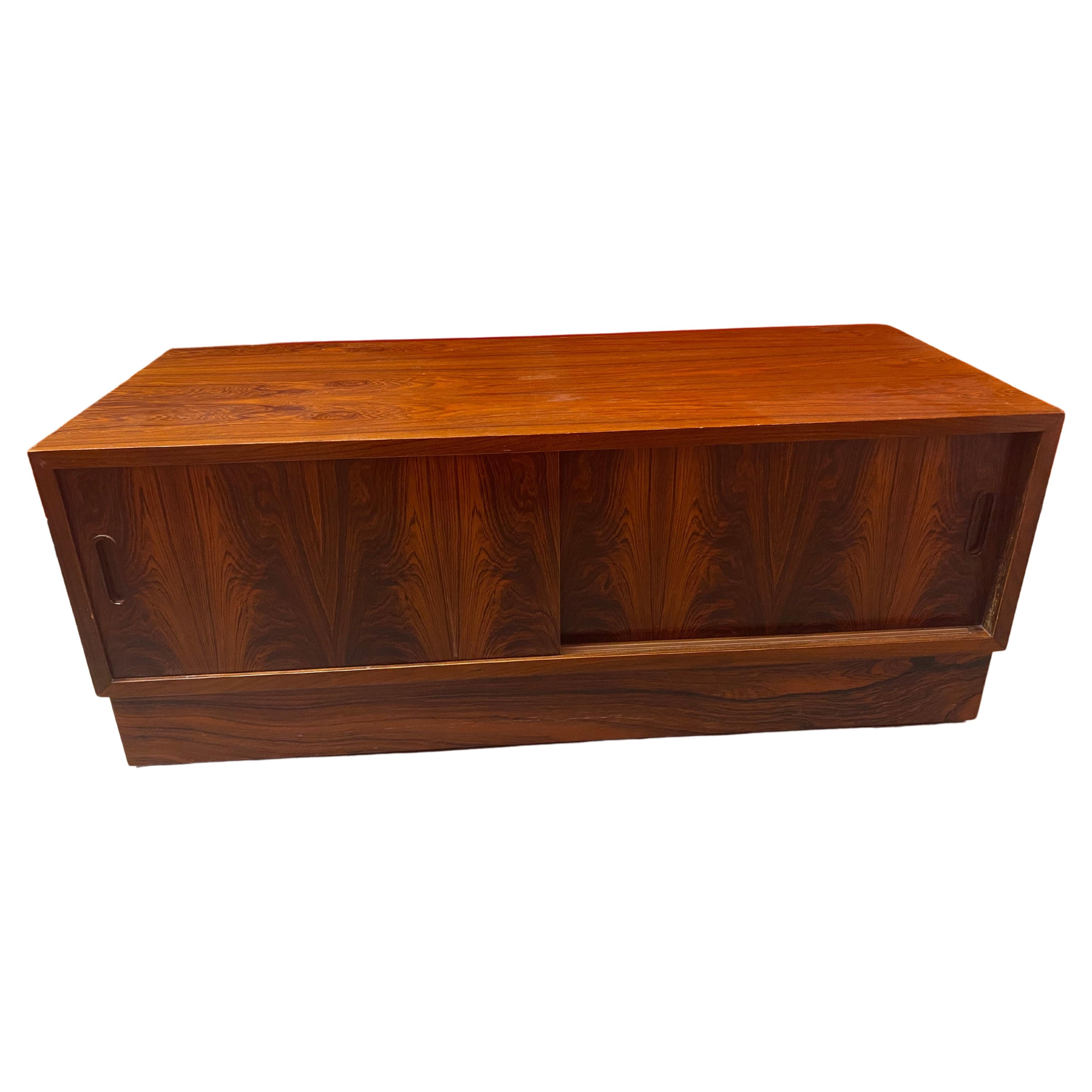 Danish Mid-Century Modern Rosewood TV Cabinet For Sale