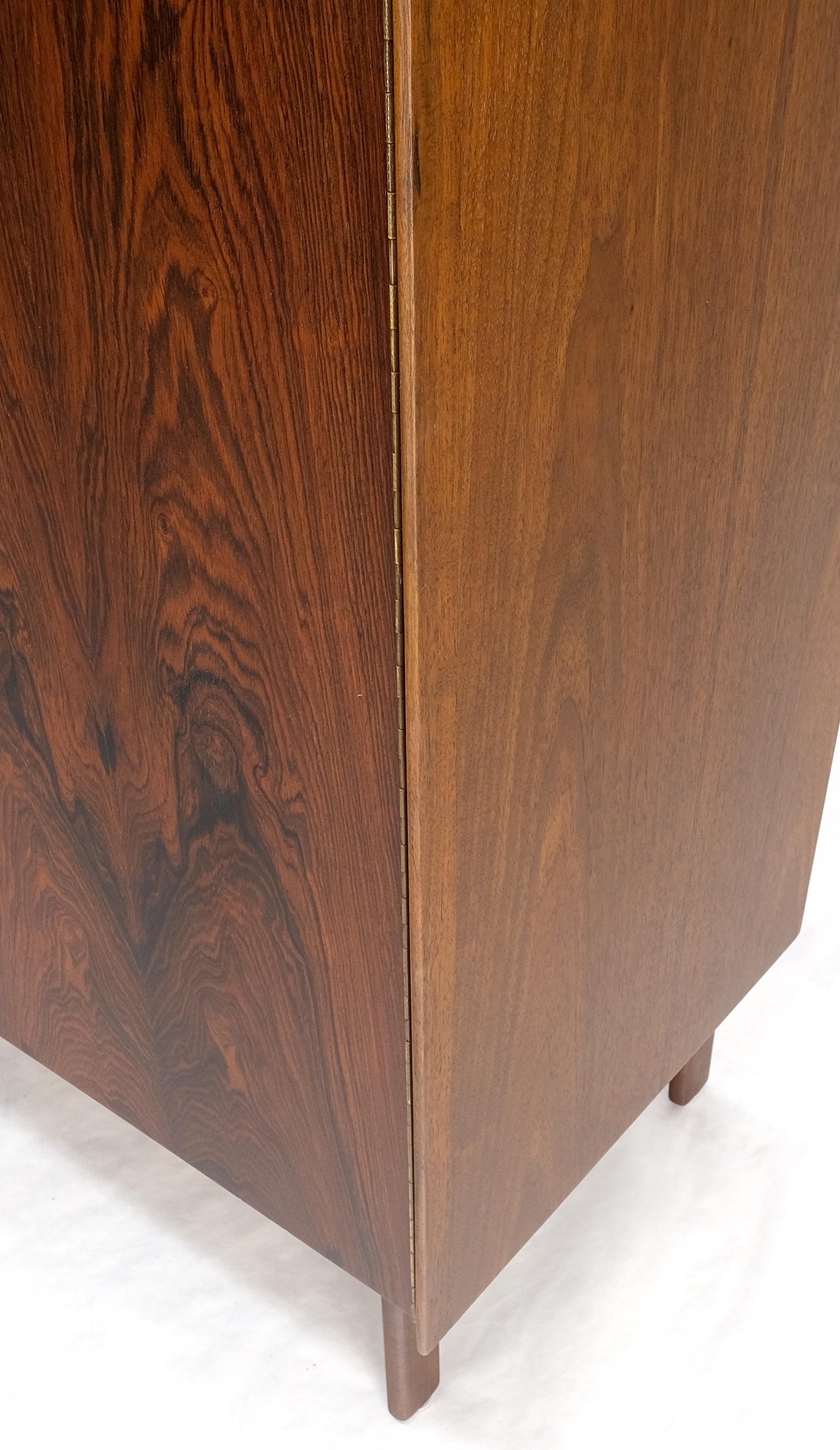 American Danish Mid Century Modern Rosewood Two Door 9 Drawers Chest Dresser Credenza   For Sale