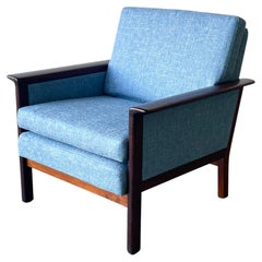 Dänischer Easy Chair aus Rosenholz und Tweed von Westnofa, Moderne der Mitte des Jahrhunderts