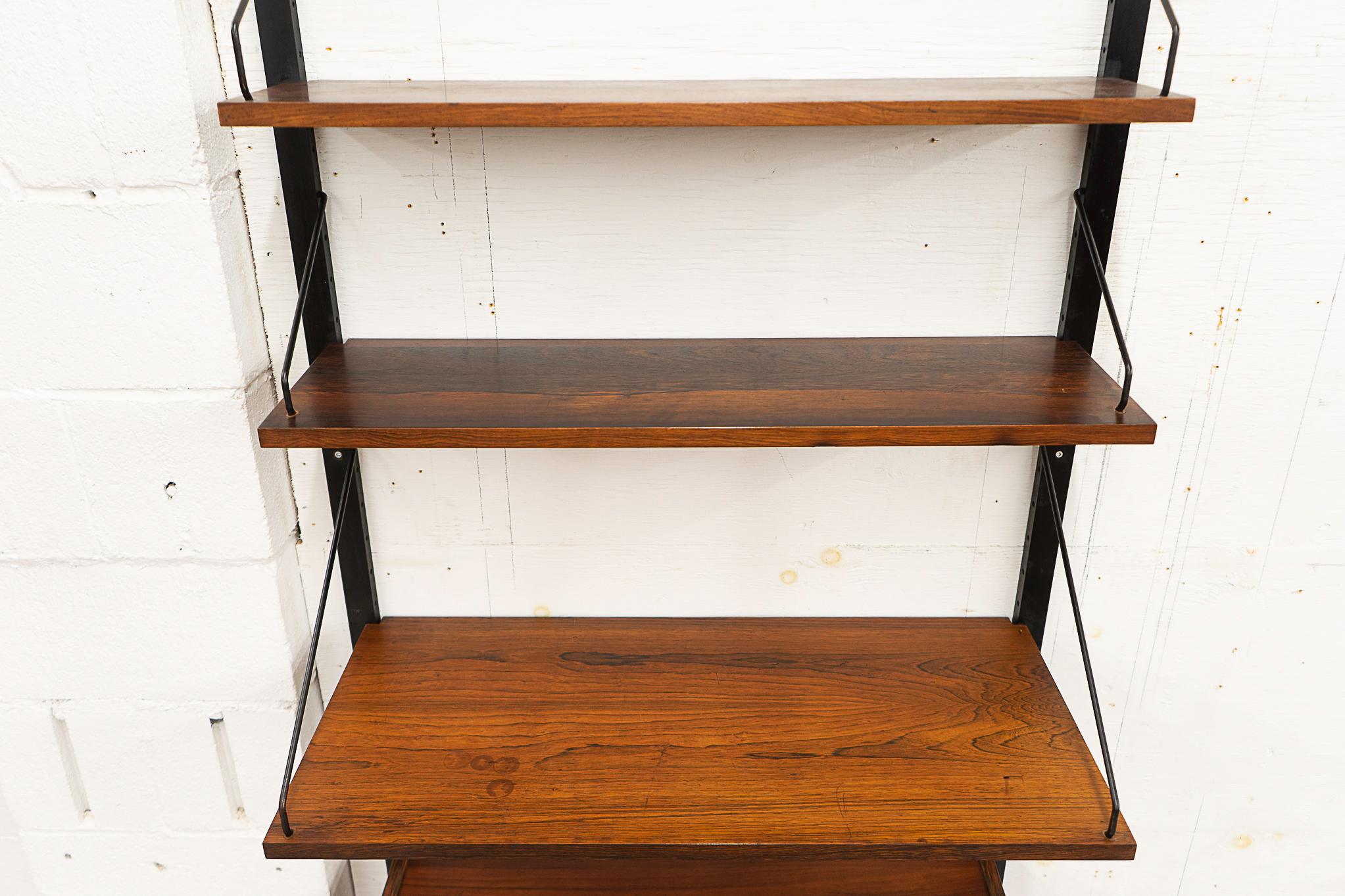 Danish Mid-Century Modern Rosewood Wall System  For Sale 1