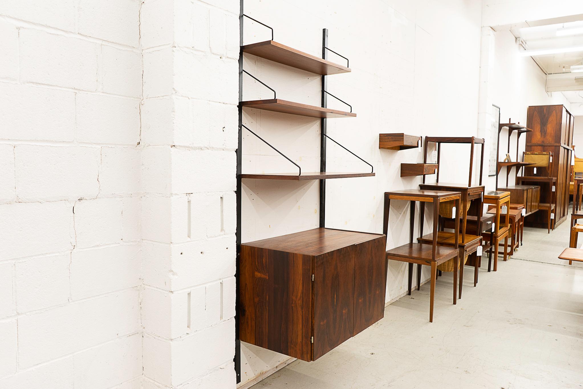 Danish Mid-Century Modern Rosewood Wall System  For Sale 2