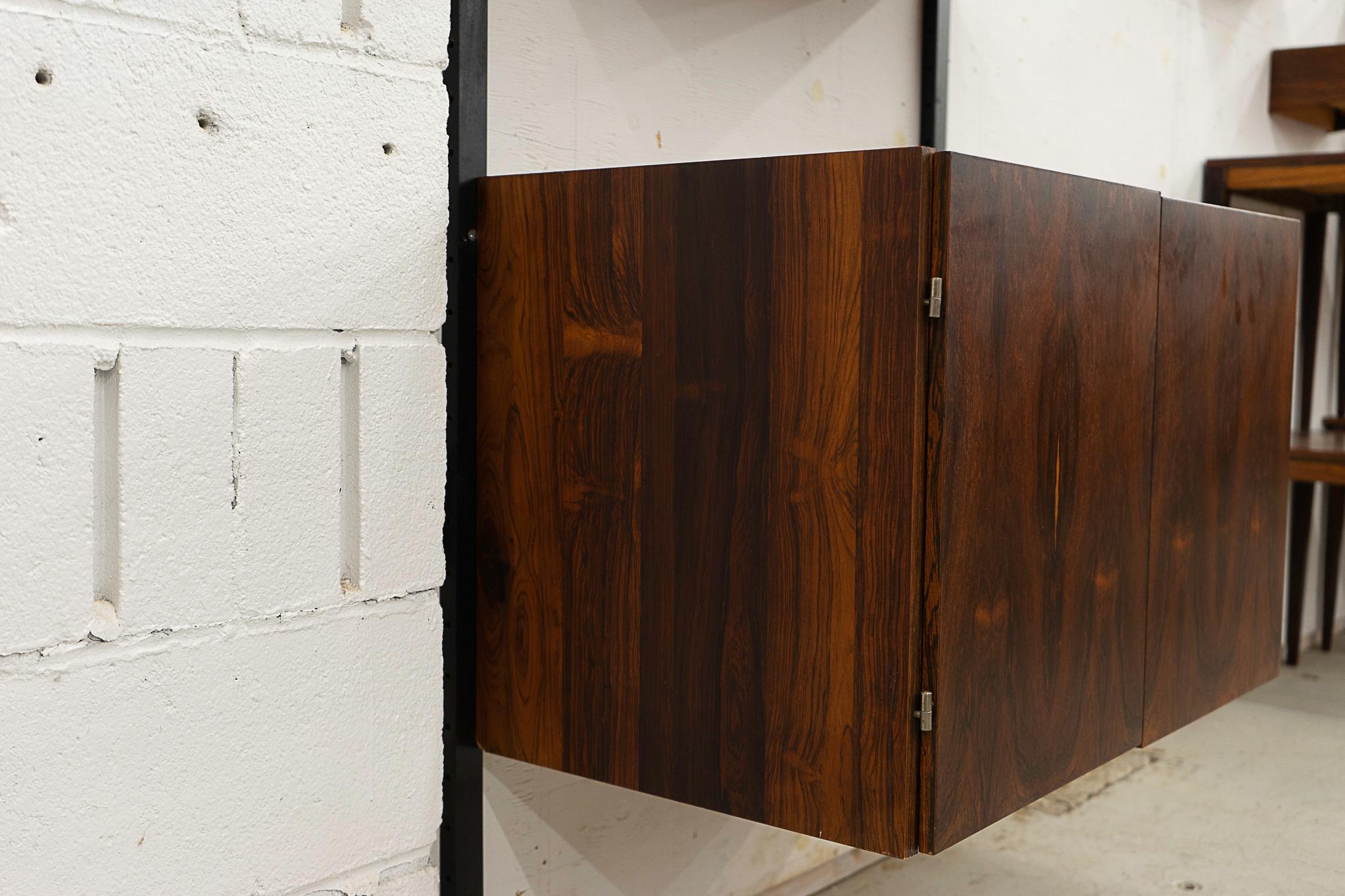 Danish Mid-Century Modern Rosewood Wall System  For Sale 3