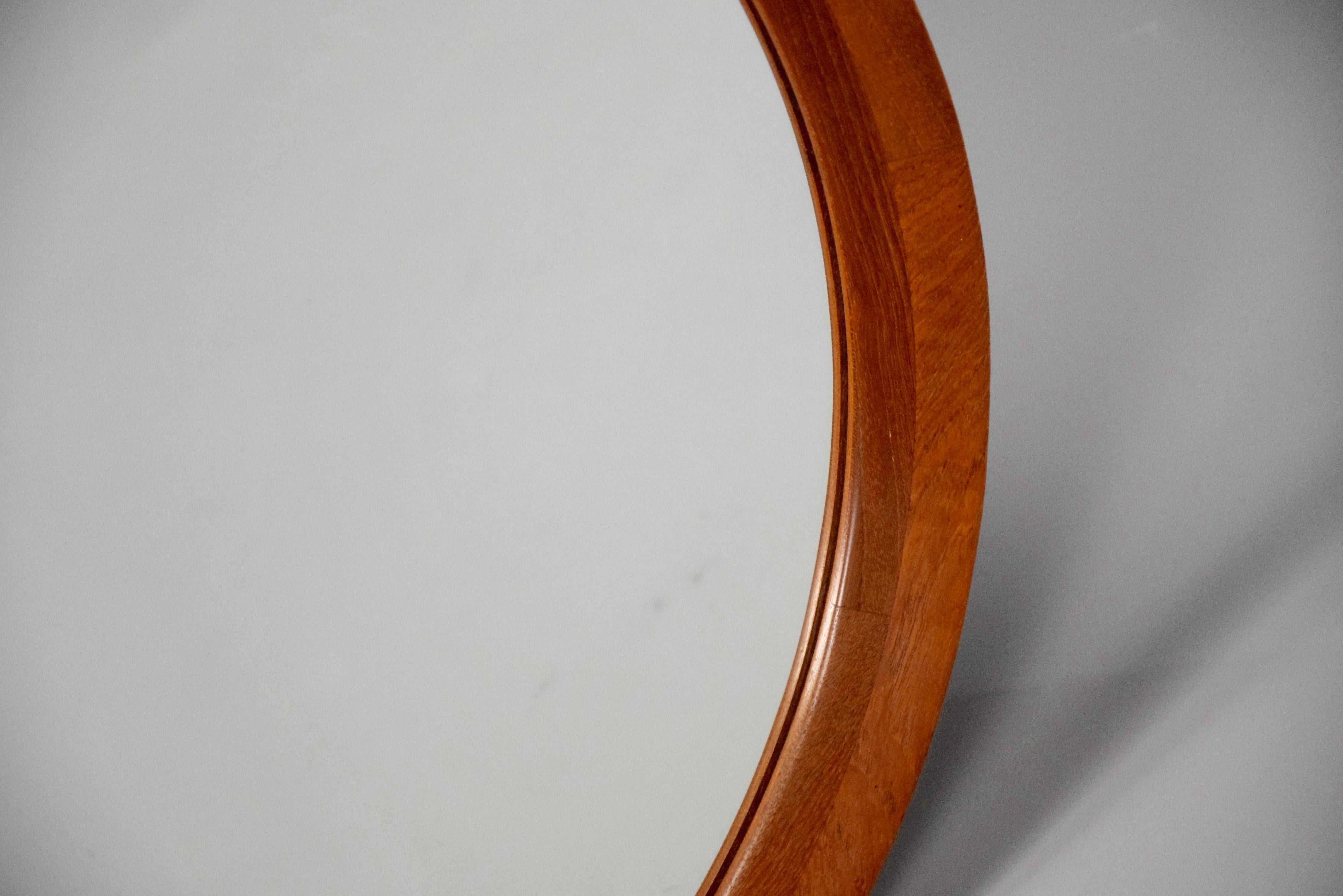 mid century modern round mirror