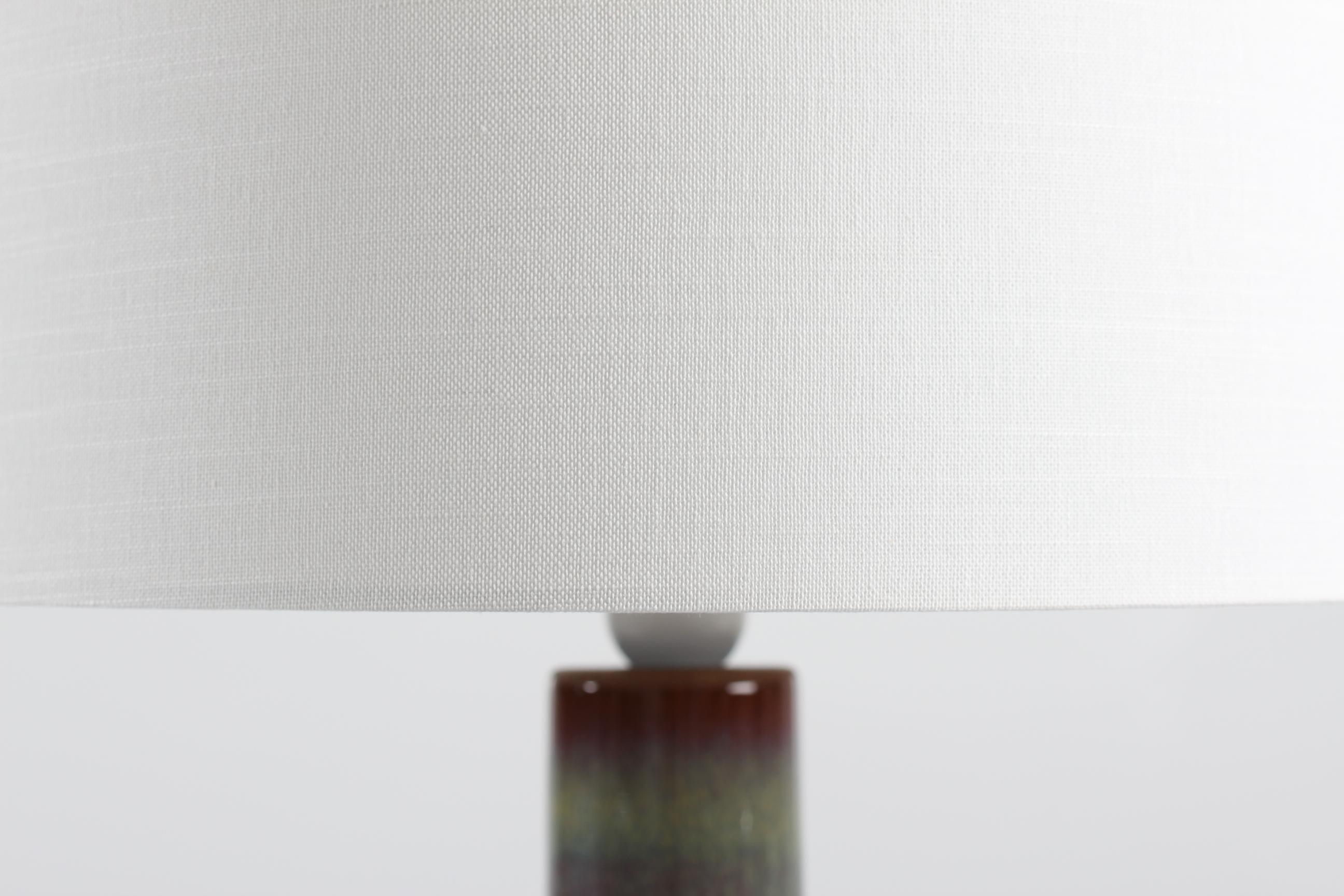 Danish Mid-Century Modern Sculptural Ceramic Table Lamp by Søholm Denmark, 1960s 2