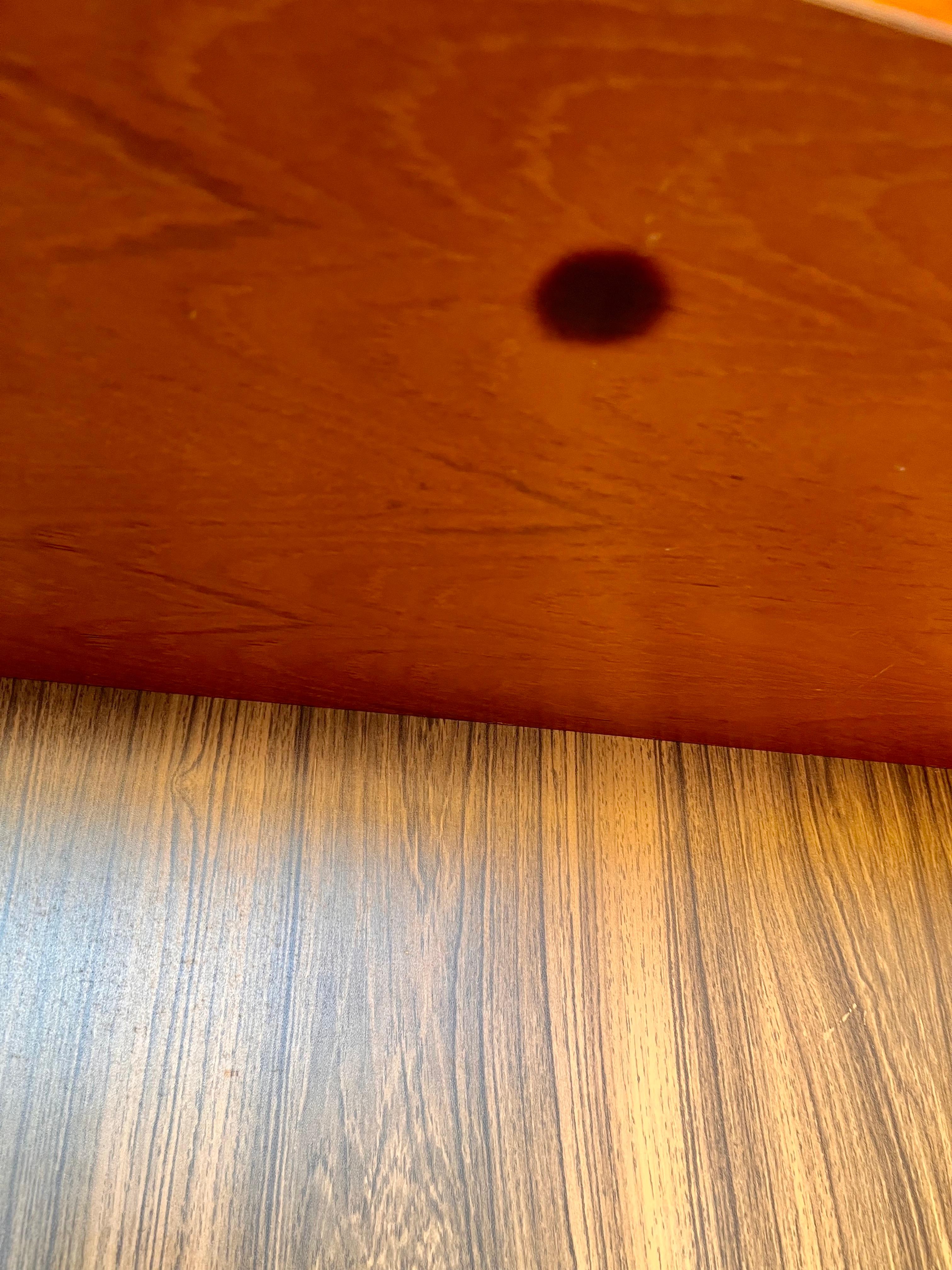 Danish Mid Century Modern Drop Down Secretary Desk Cabinet by Domino Mobel 8