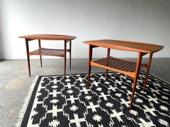Danish Mid Century Modern Side Tables Tove & Edvard Kindt-Larsen France & Sons