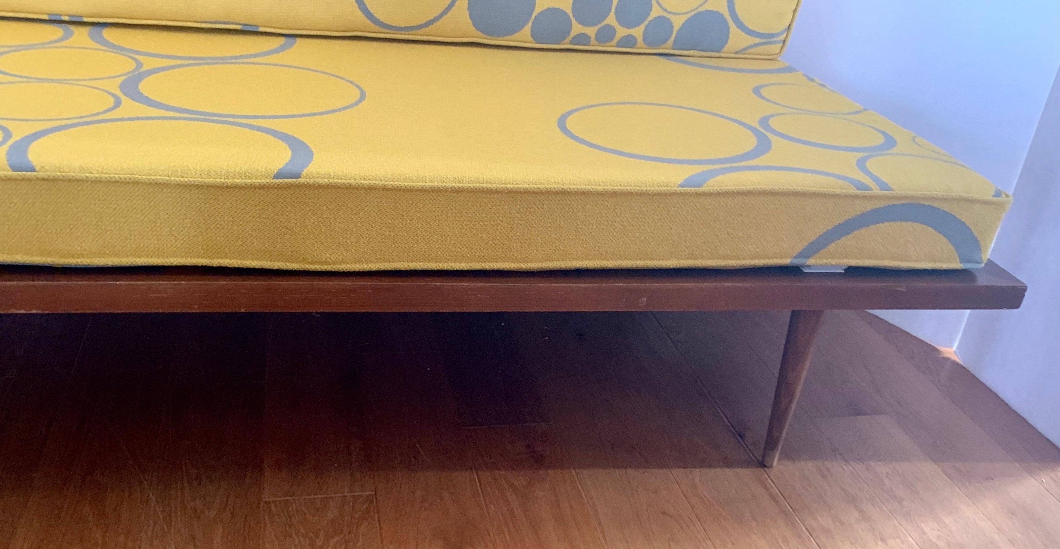 Danish Mid-Century Modern New Upholstered Scandia Settee Sofa Loveseat 4