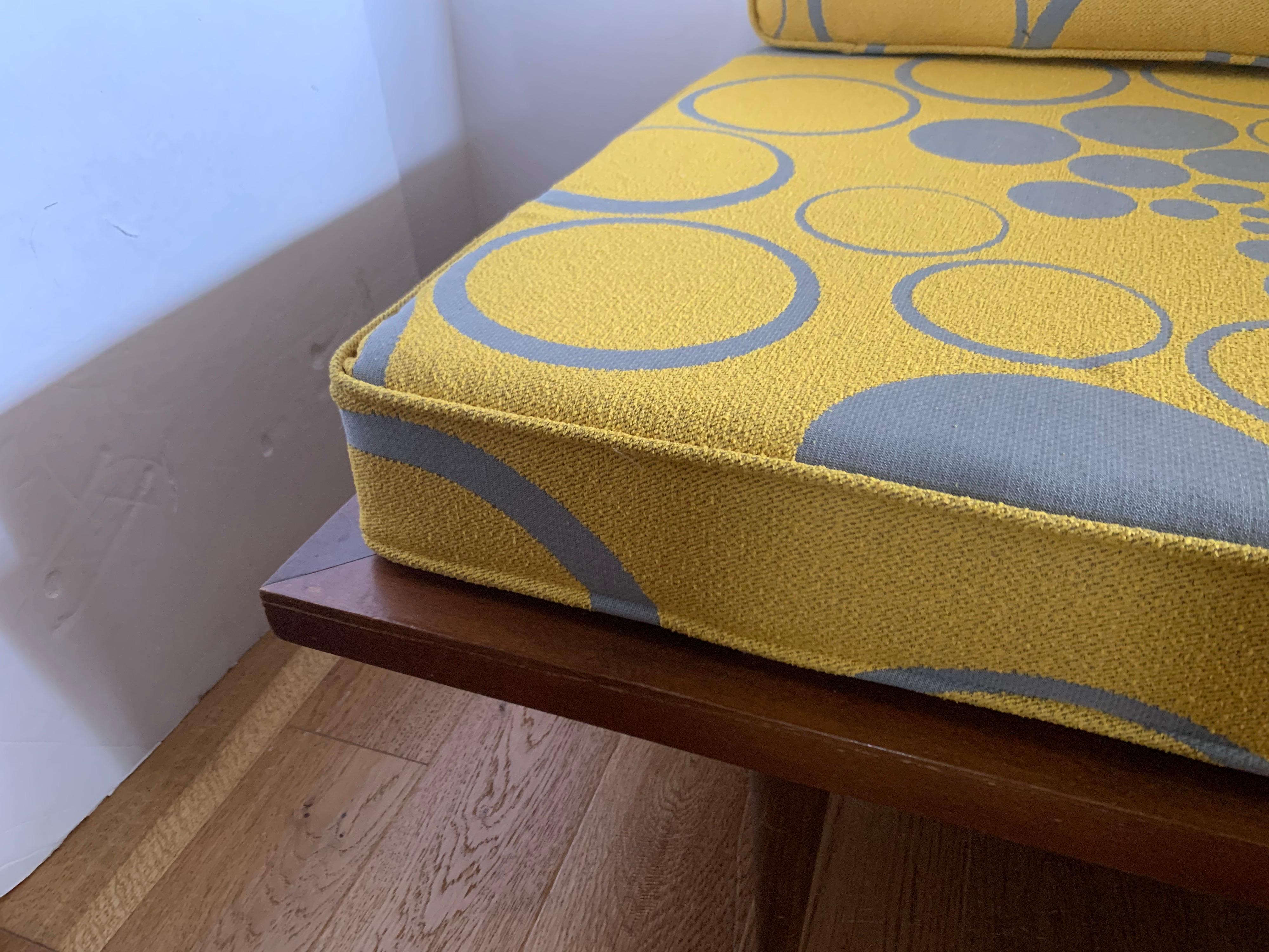 Danish Mid-Century Modern New Upholstered Scandia Settee Sofa Loveseat 6