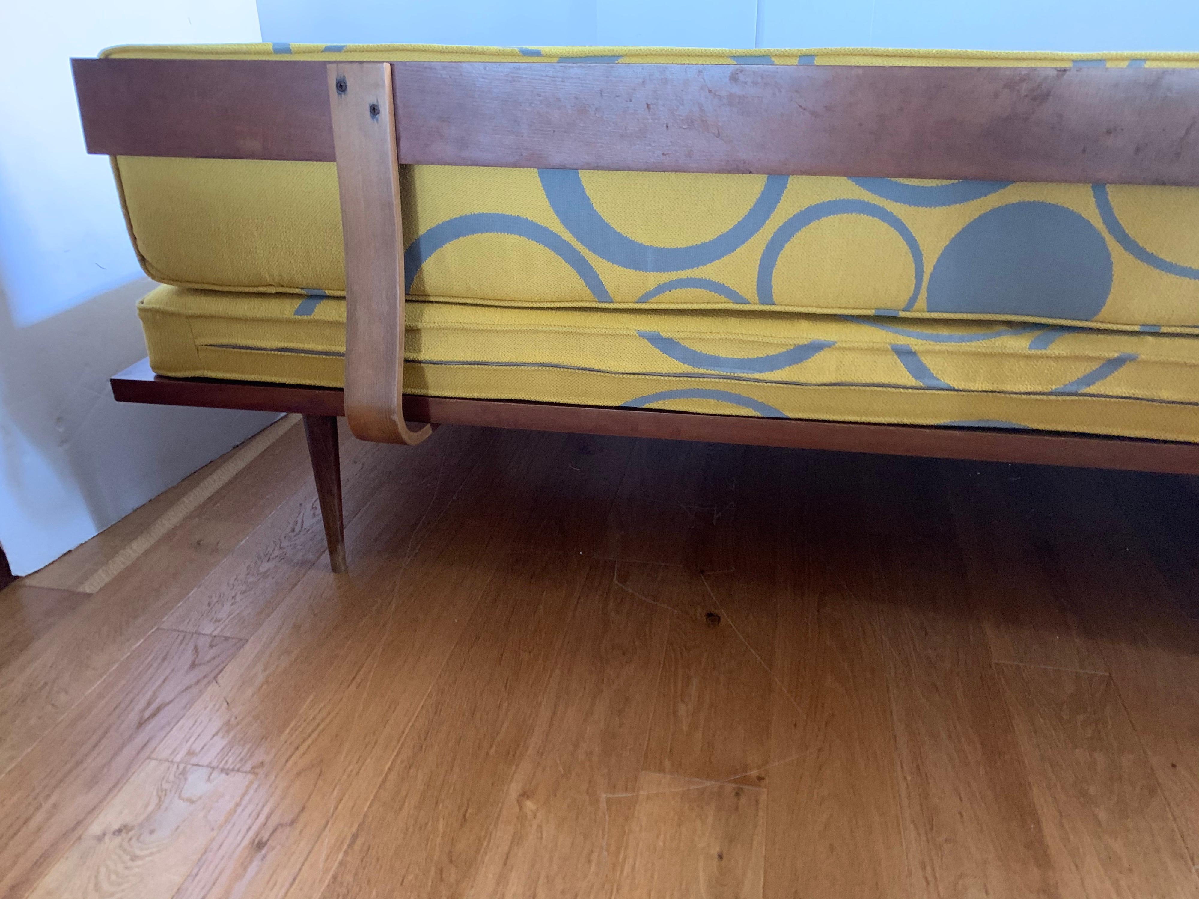 Danish Mid-Century Modern New Upholstered Scandia Settee Sofa Loveseat 8