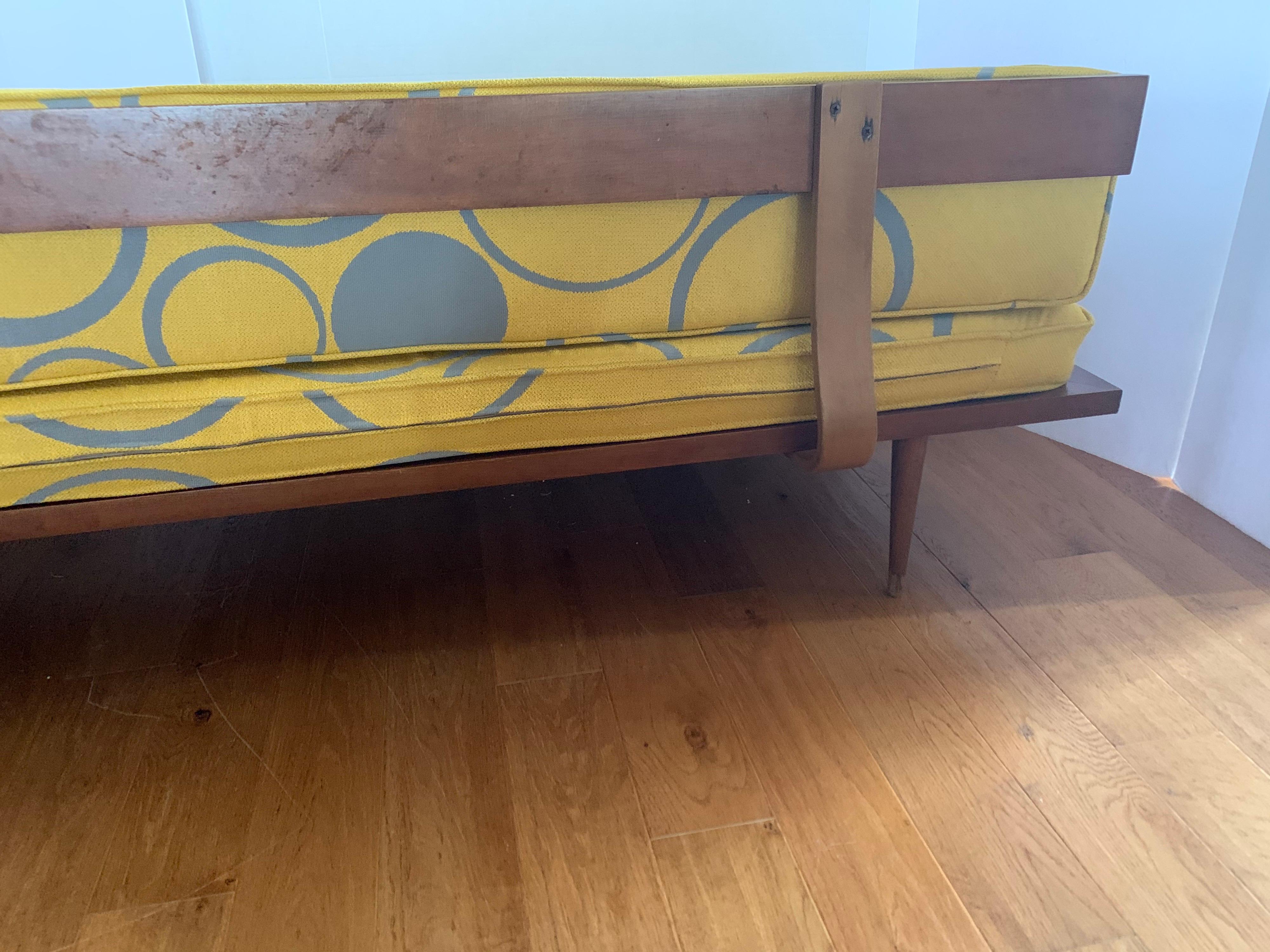 Danish Mid-Century Modern New Upholstered Scandia Settee Sofa Loveseat 9