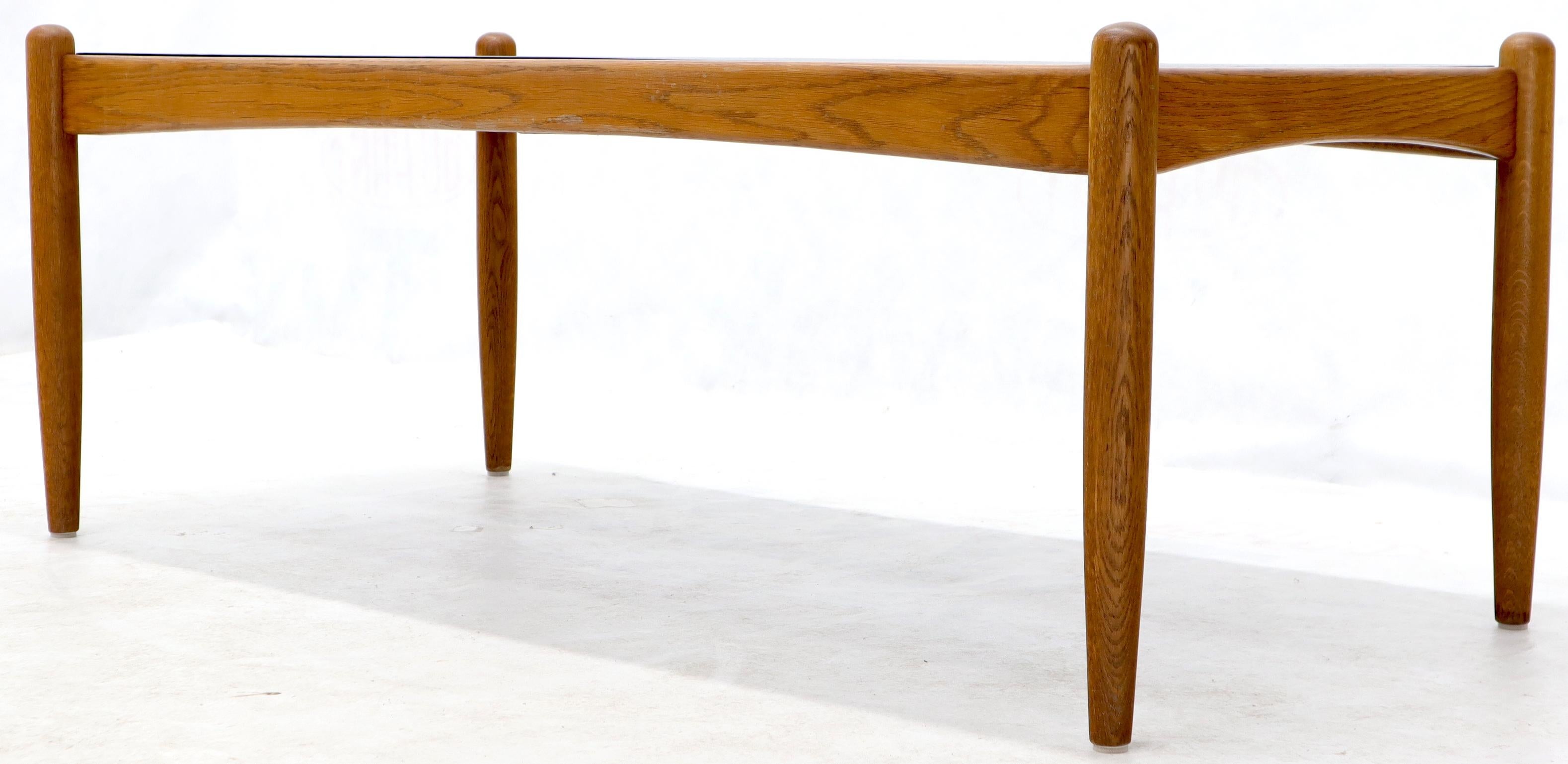 Danish Mid-Century Modern Slate Top Teak Frame Coffee Table 2