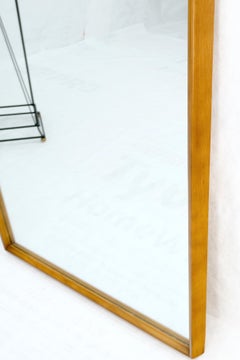 Danish Mid Century Modern Sleek Frame Rectangle Wall Mirror MINT!