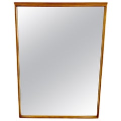 Rechteckiger dänischer Mid-Century-Modern-Wandspiegel mit elegantem Rahmen MINT!