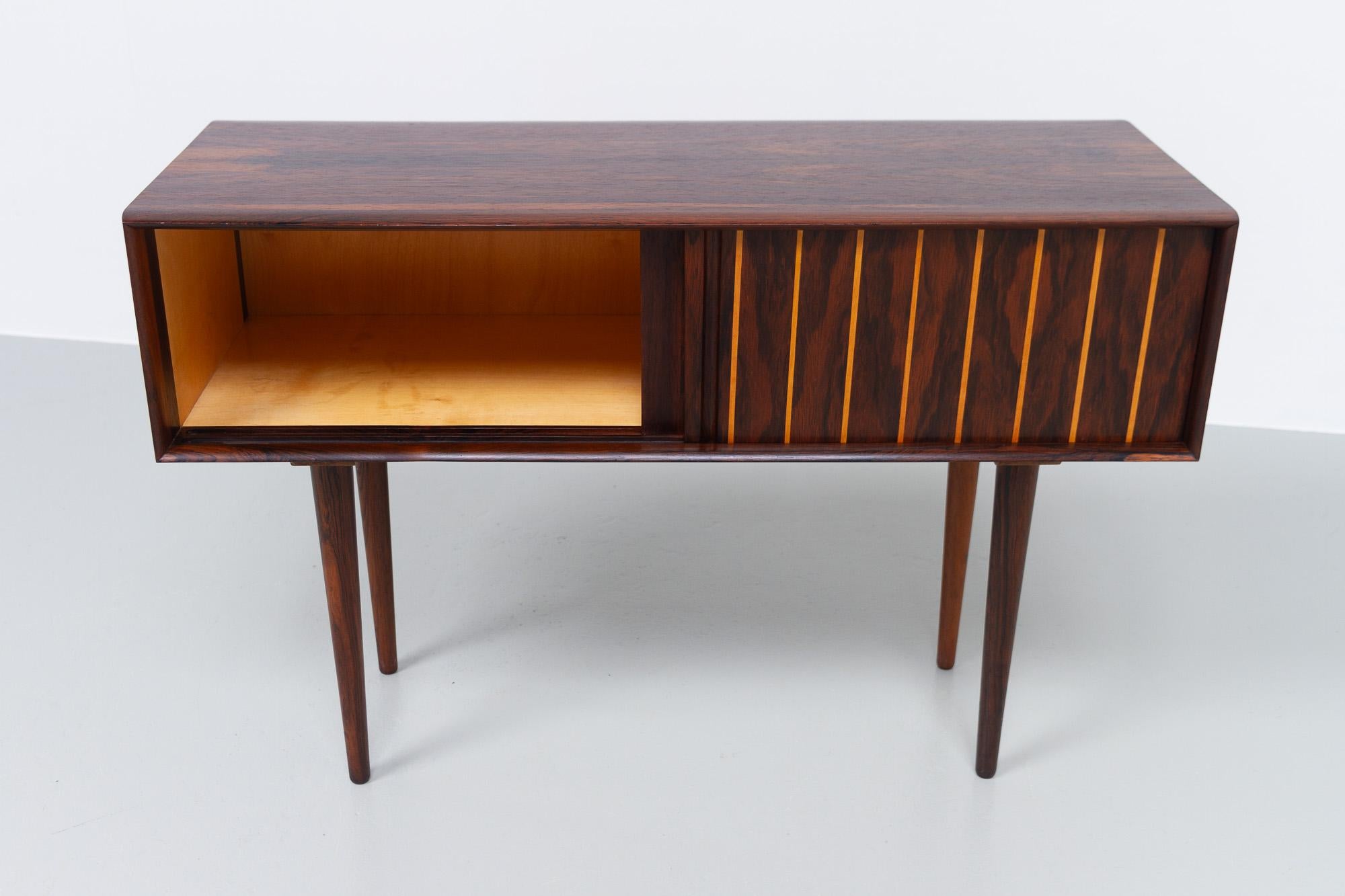 Mid-20th Century Danish Mid-Century Modern Small Rosewood Sideboard, 1950s.