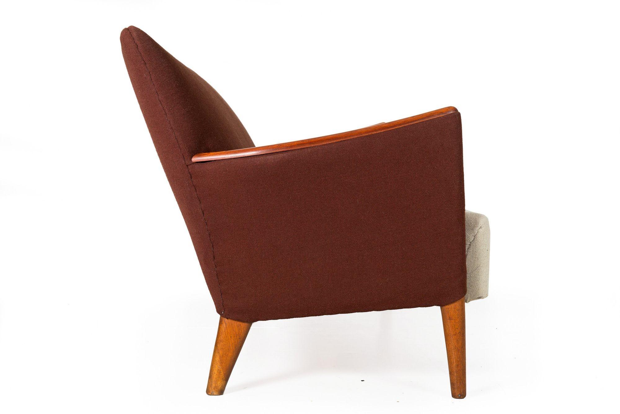 Dänisches Sofa und Sessel aus Teakholz, Mitte des Jahrhunderts, um 1960 (Moderne der Mitte des Jahrhunderts) im Angebot