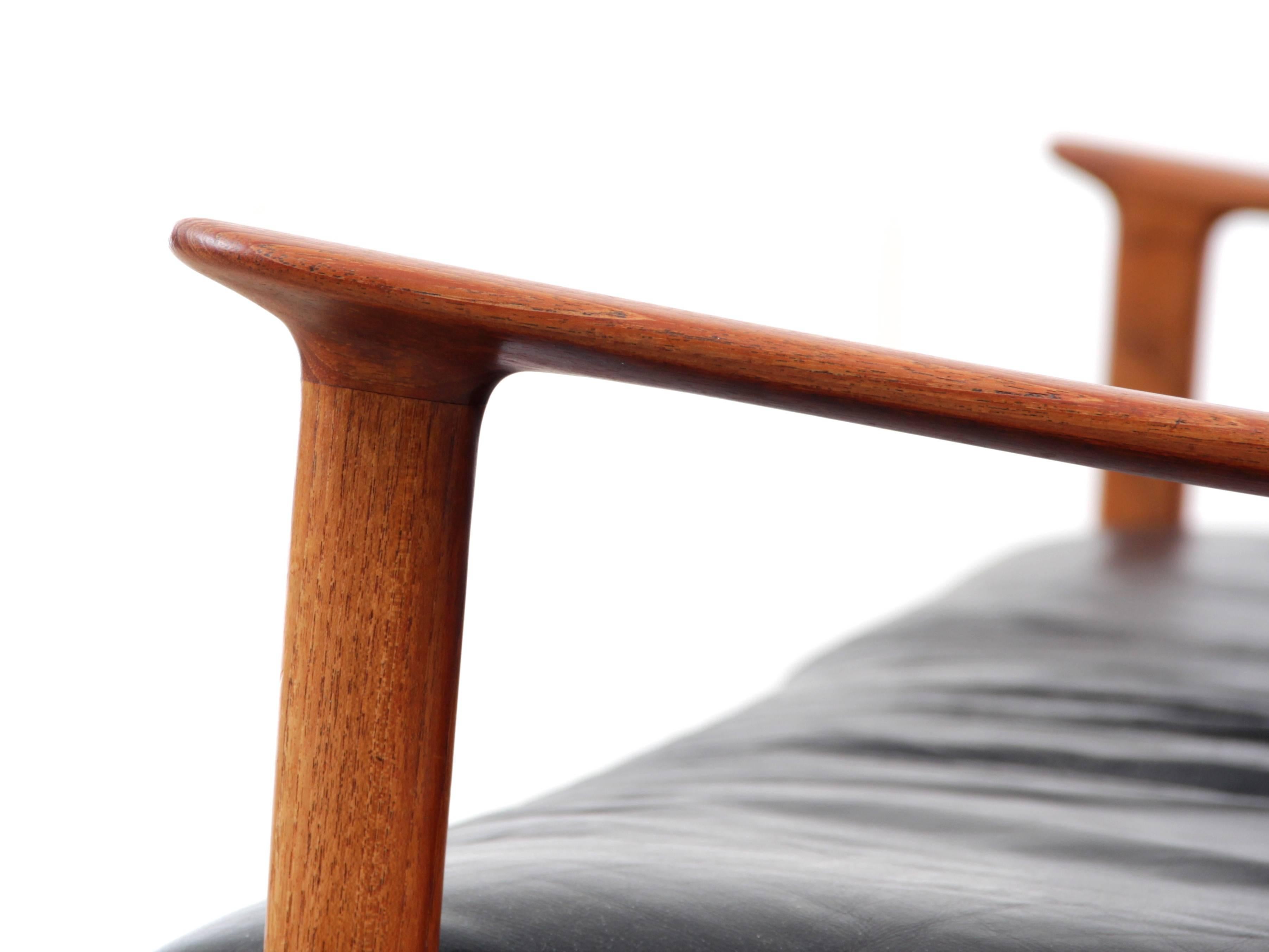 Danish Mid-Century Modern Sofa Three-Seats by Ole Wanscher for Paul Jepesen 2
