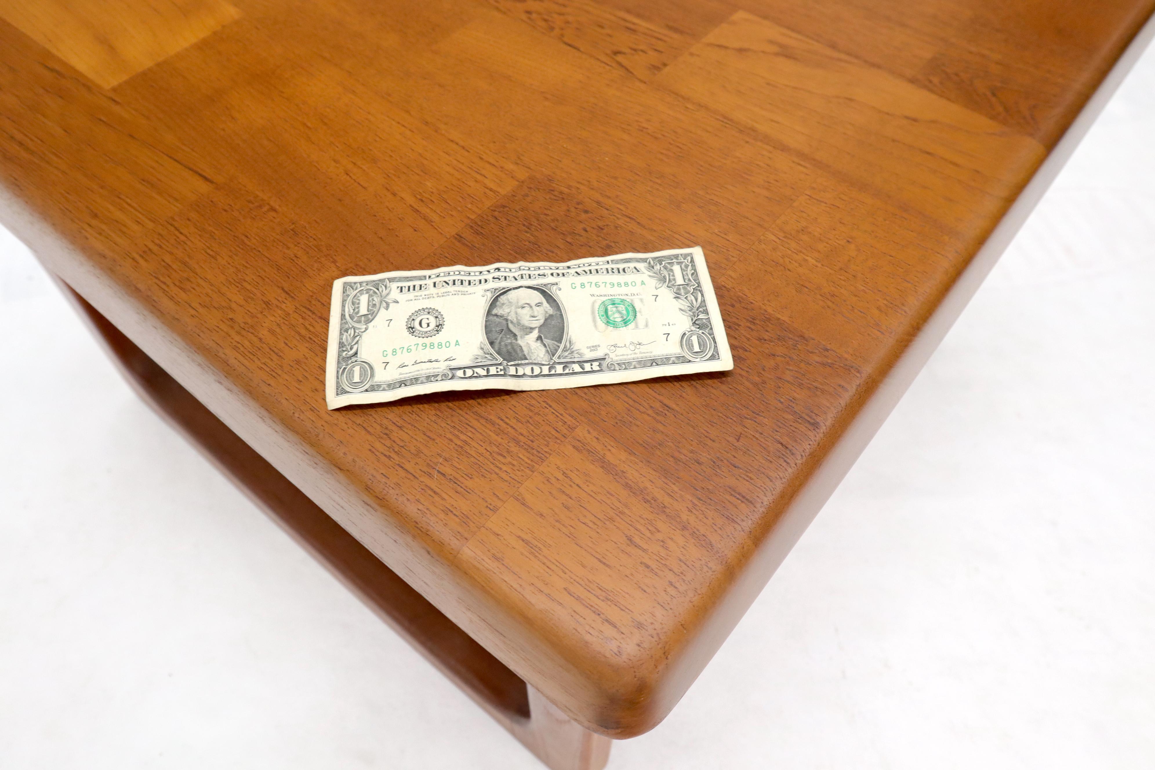 teak square coffee table