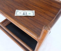 Danish Mid Century Modern Solid Rosewood 3 Tier Serving Bar Cart Bottles Compart