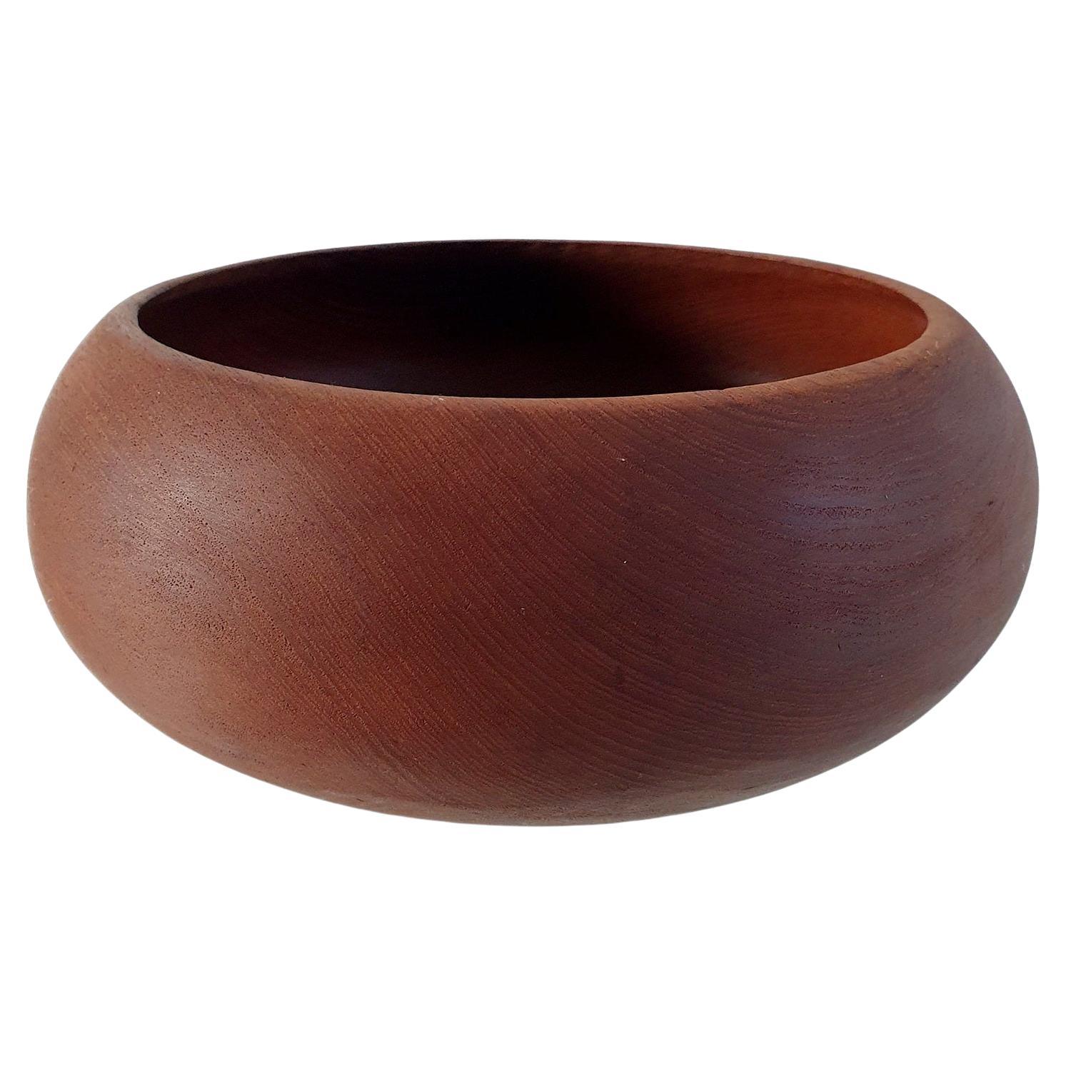 Danish Mid-Century Modern Solid Teak Bowl