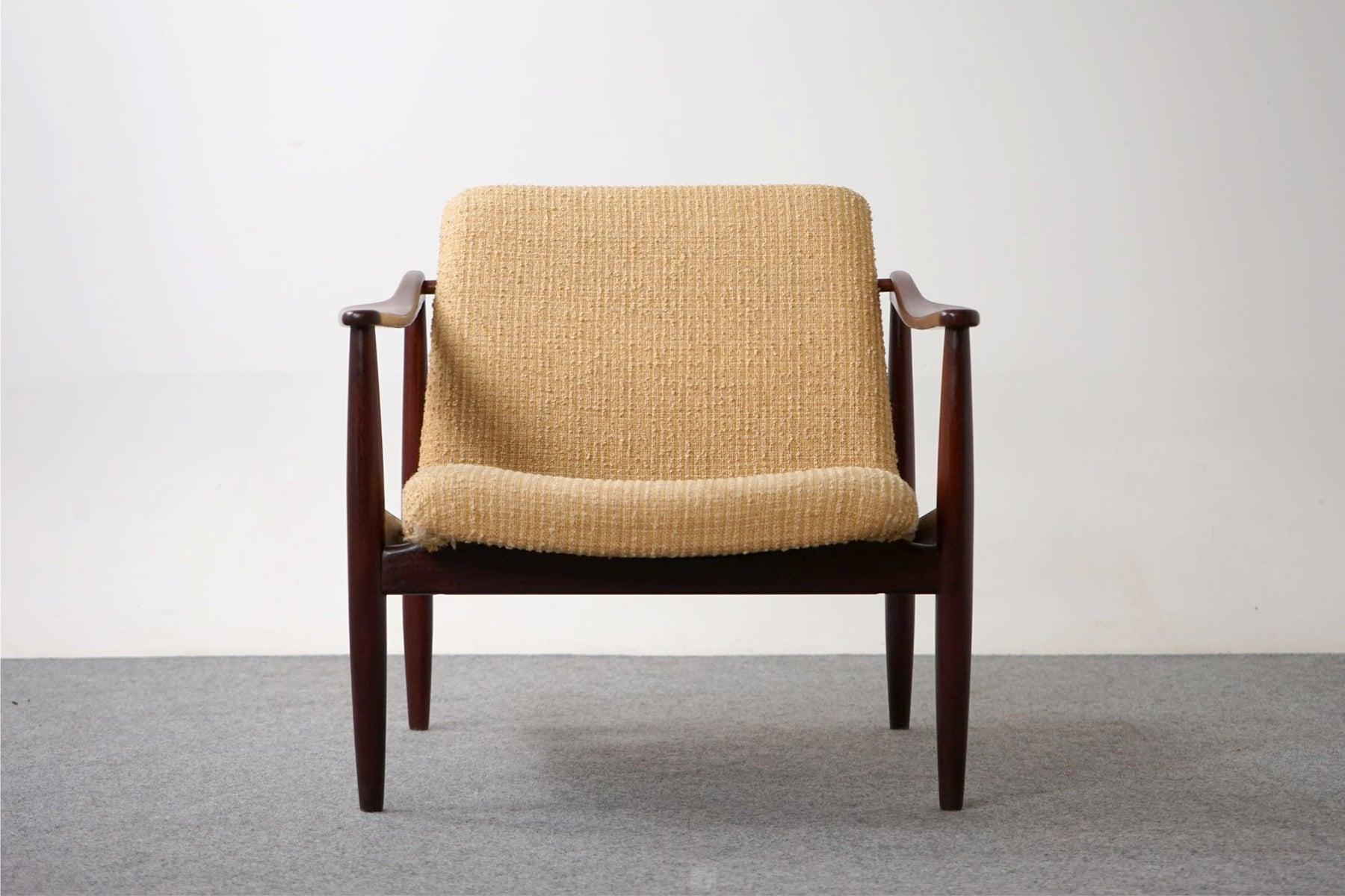 Danish Mid-Century Modern Solid Teak Easy Lounge Chair 6