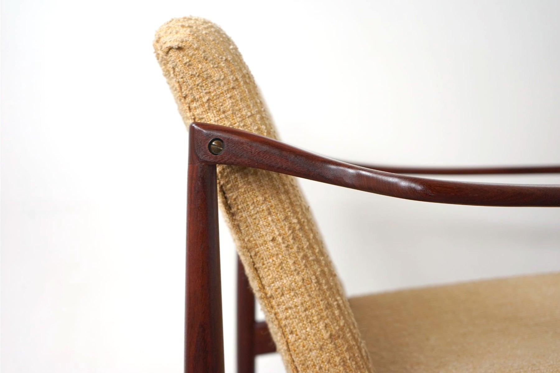 Mid-20th Century Danish Mid-Century Modern Solid Teak Easy Lounge Chair