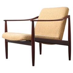 Danish Mid-Century Modern Solid Teak Easy Lounge Chair
