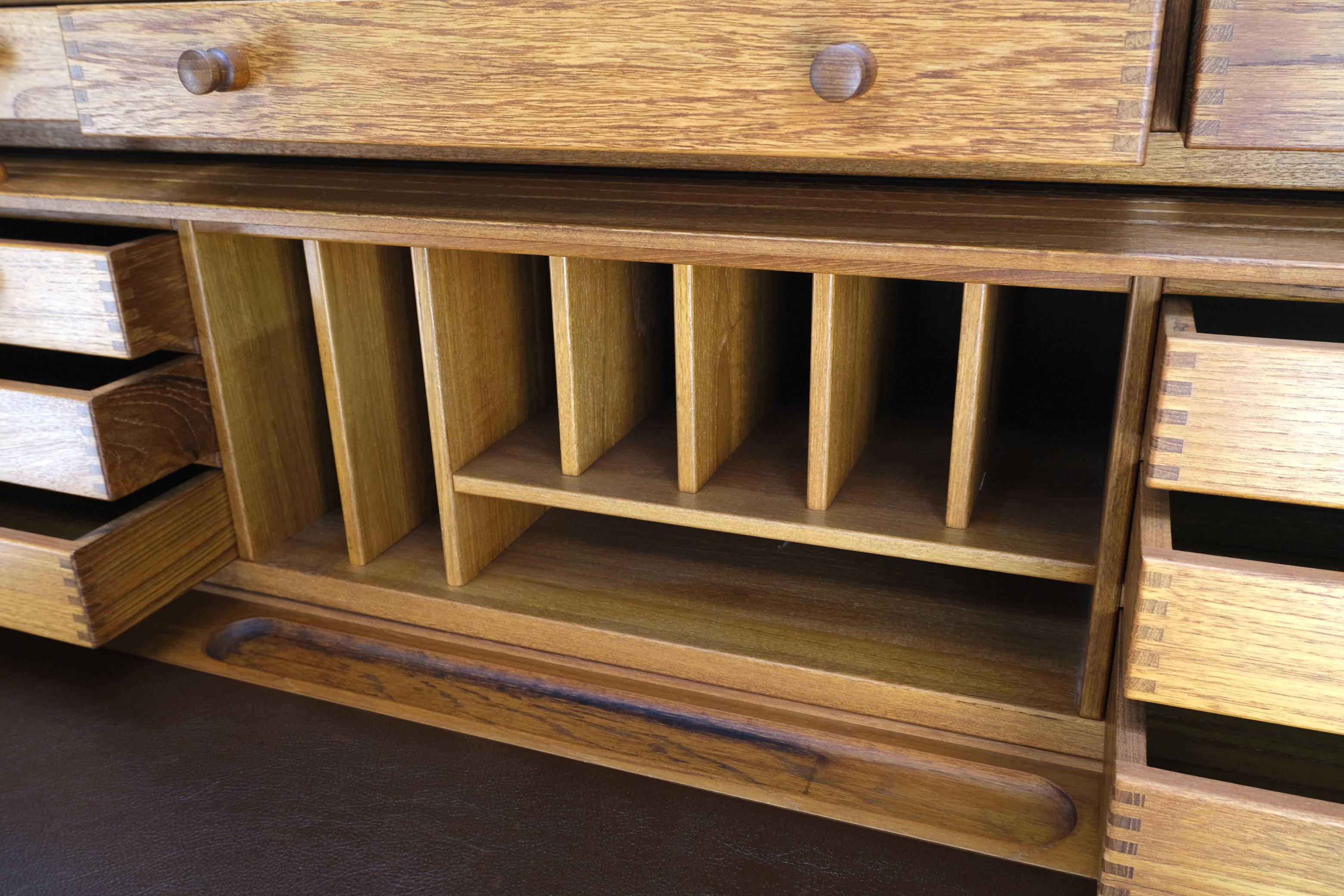 mid century modern roll top desk