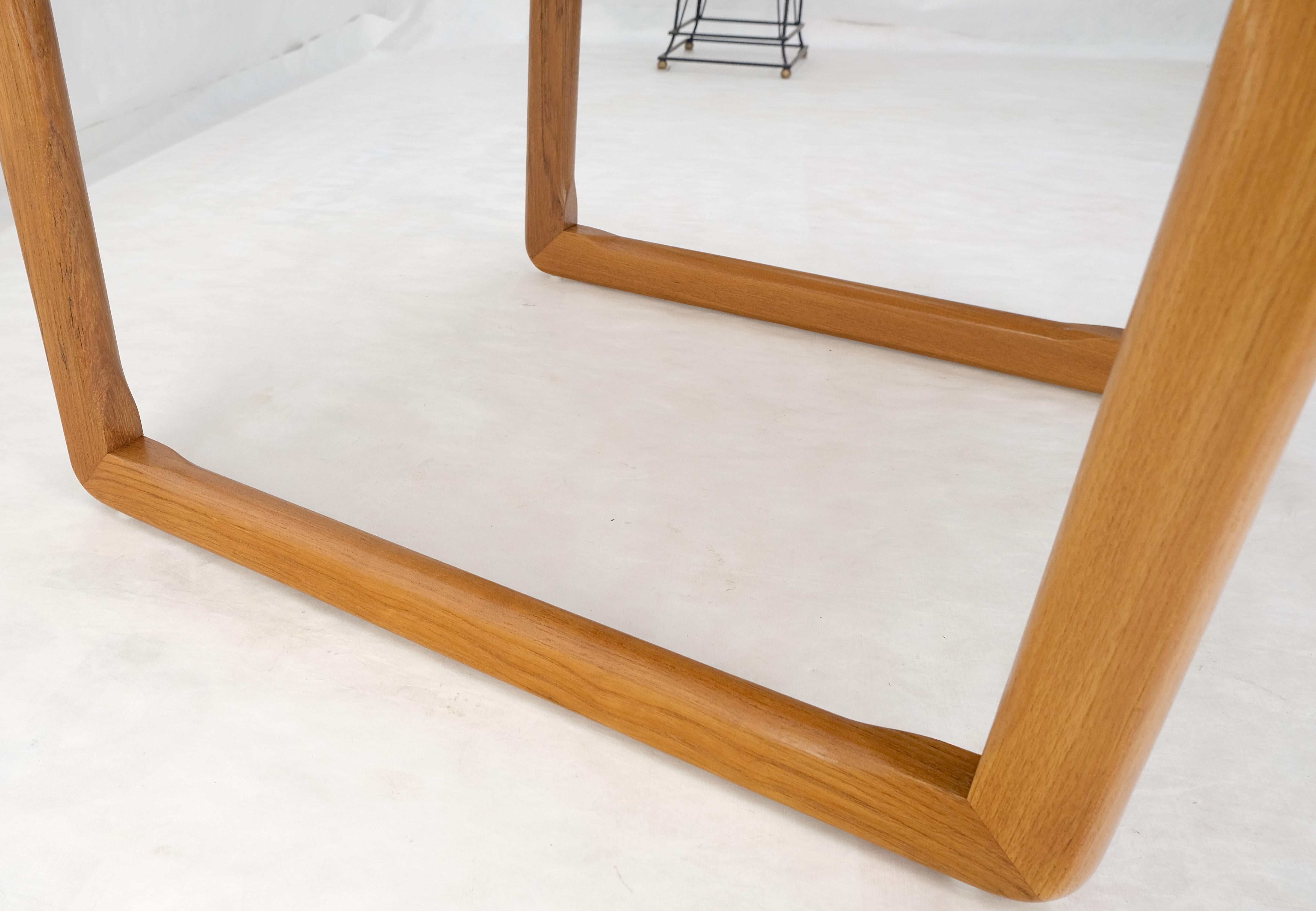 Danish Mid Century Modern Solid Teak Top Square Side End Occasional Table MINT For Sale 6
