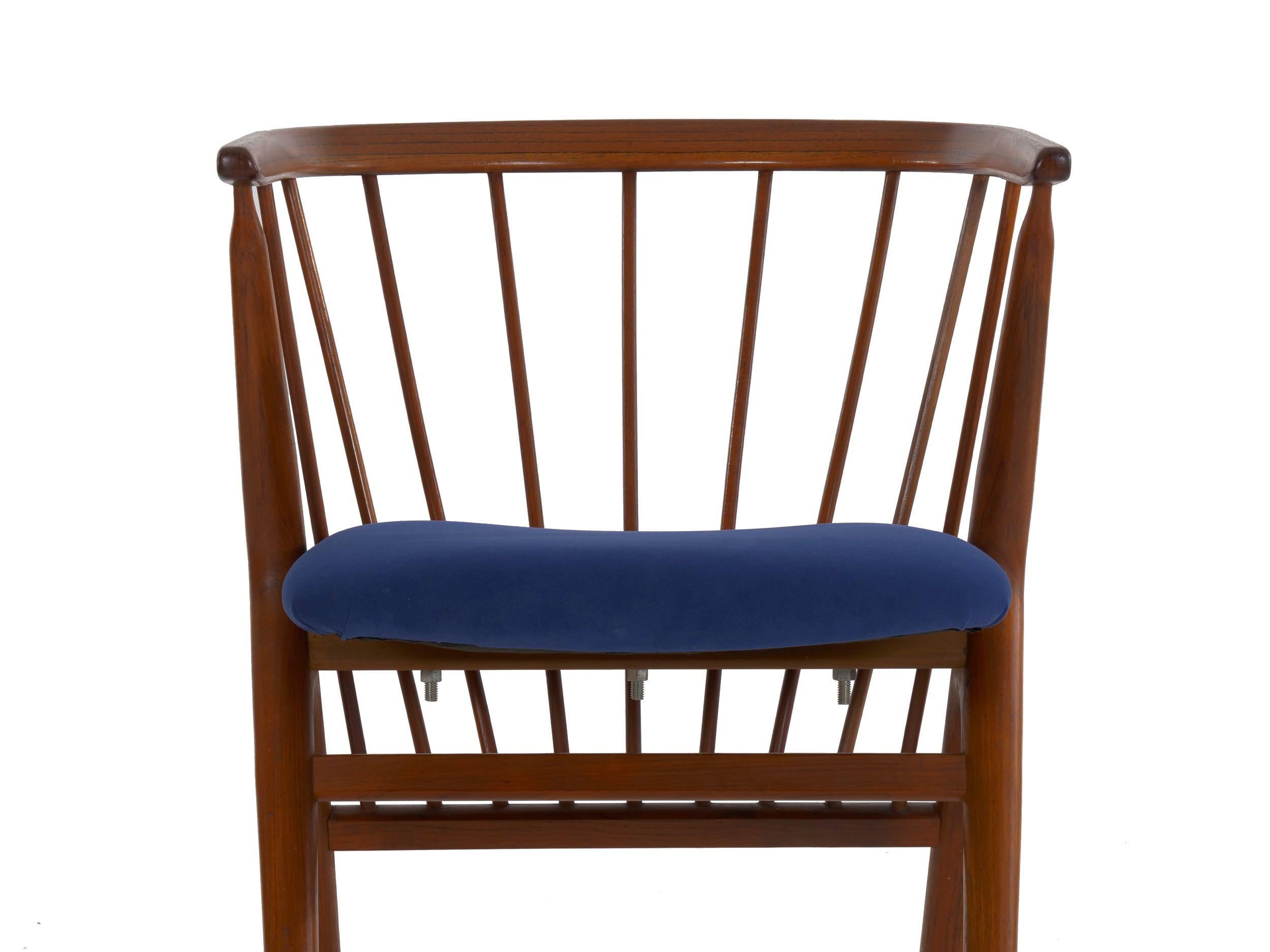 Danish MidCentury Modern SpindleBack Armchair “No. 8” by Helge Sibast