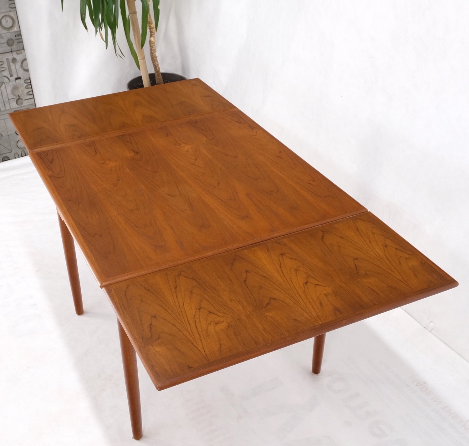 Danish Mid-Century Modern square teak Refectory 15