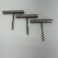 Mid-Century Modern Stelton Stainless Steel Corkscrews, Set of three, Danish