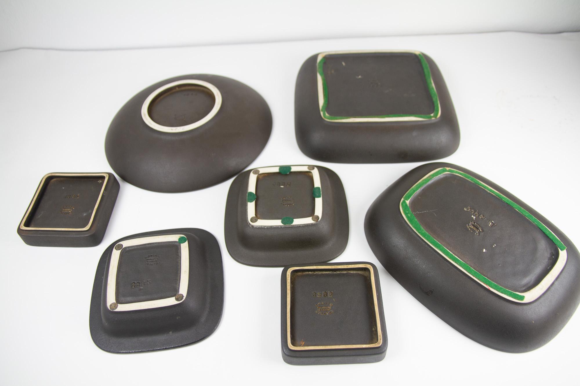 Danish Mid-Century Modern Stoneware by Søholm 1960s, Set of 17 For Sale 2