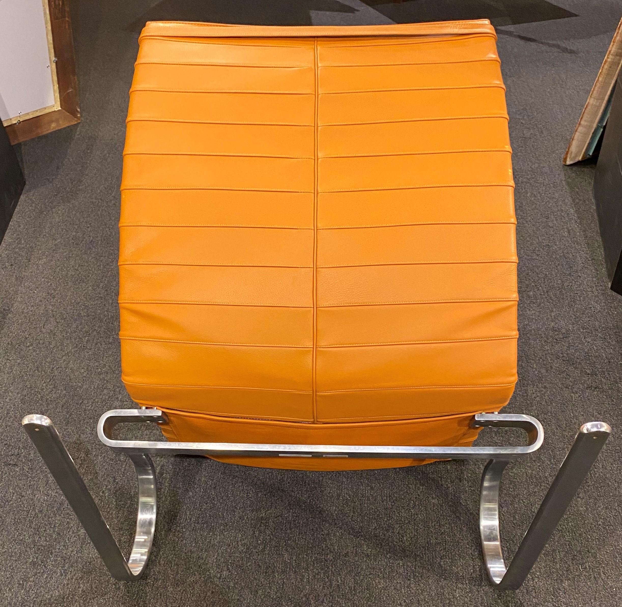 Dänischer PK20-Stuhl im modernen Stil der Mitte des Jahrhunderts von Poul Kjaerholm für Fritz Hansen (Stahl) im Angebot