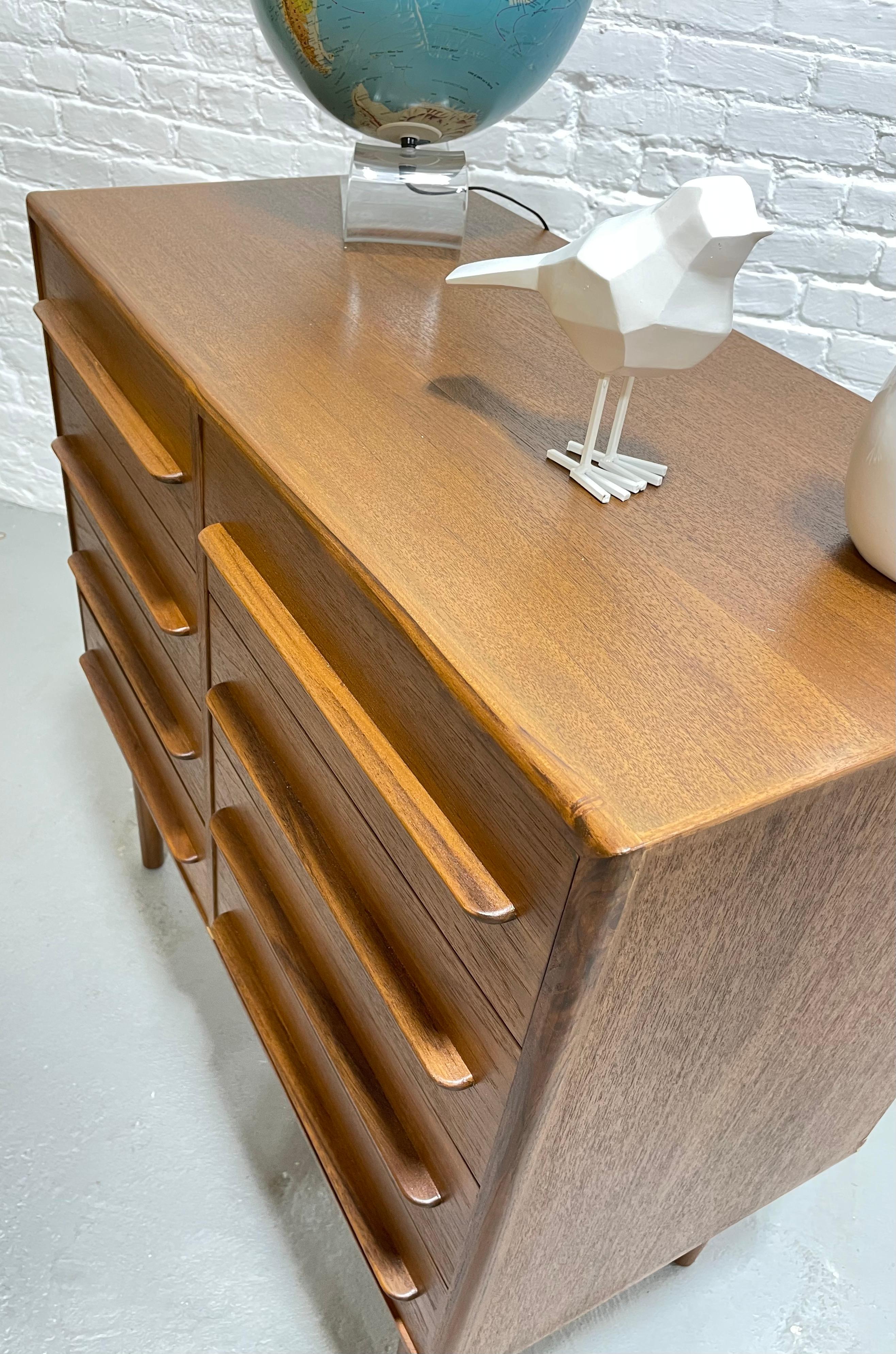 Danish Mid-Century Modern Styled Teak Dresser, Two Available 7
